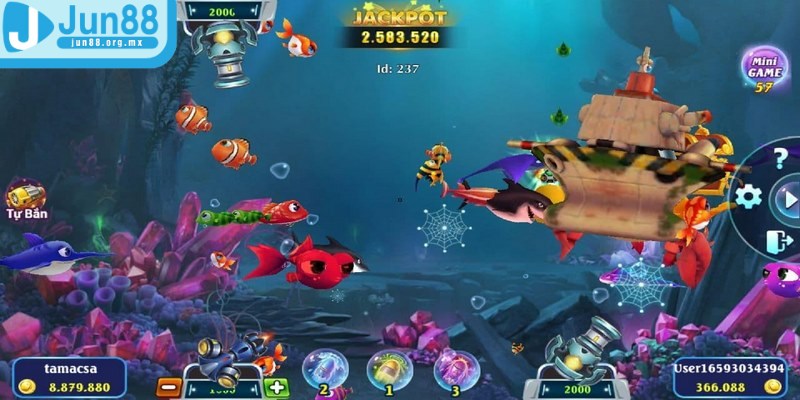 Ngư thủ được chọn nhân vật để hóa thân khi săn thưởng