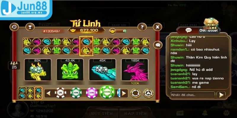 Tứ Linh là tựa game Nổ hũ đặc sắc lấy cảm hứng từ những linh thú huyền thoại 