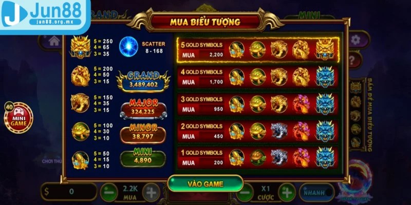 Game Tứ Linh tại JUN88 thu hút người chơi nhờ vào tỷ lệ thưởng cực kỳ hấp dẫn